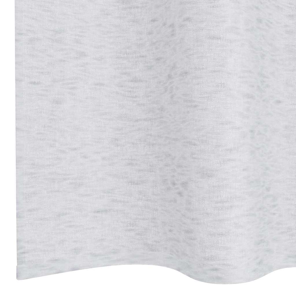 Voile Függöny 2 db Világosszürke 260 x 140 cm Poliészter