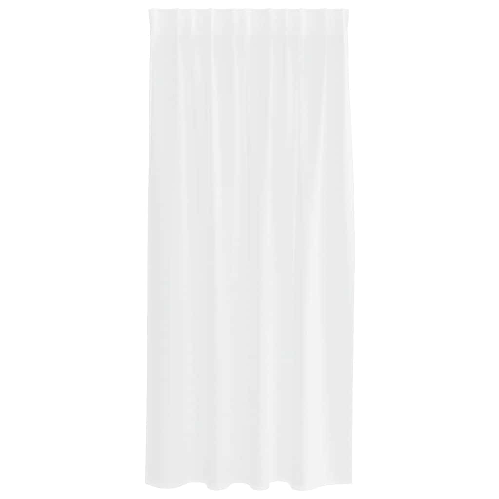 Voile Függöny függönyökkel 2 pcs Fehér 175 x 140 cm Poliészter