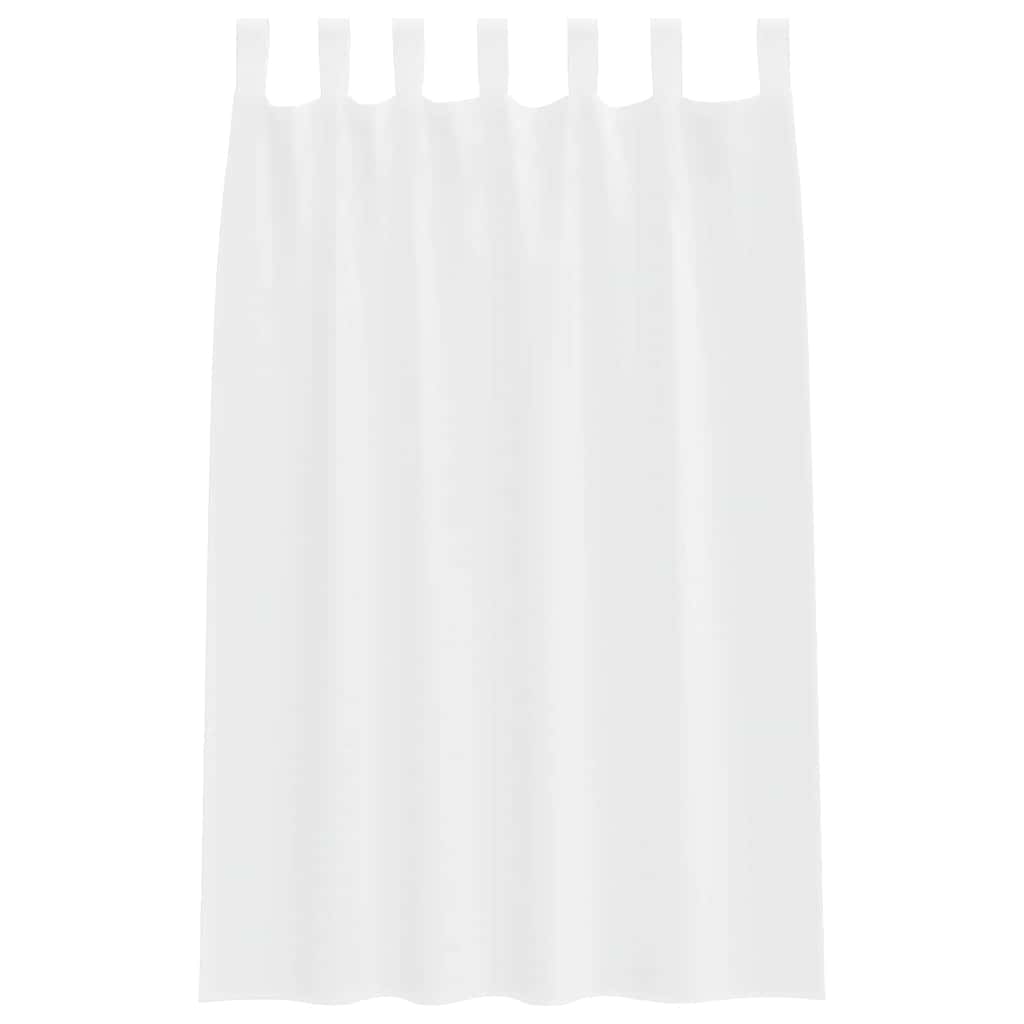 Voile Függöny függönyökkel 2 pcs Fehér 175 x 140 cm Poliészter