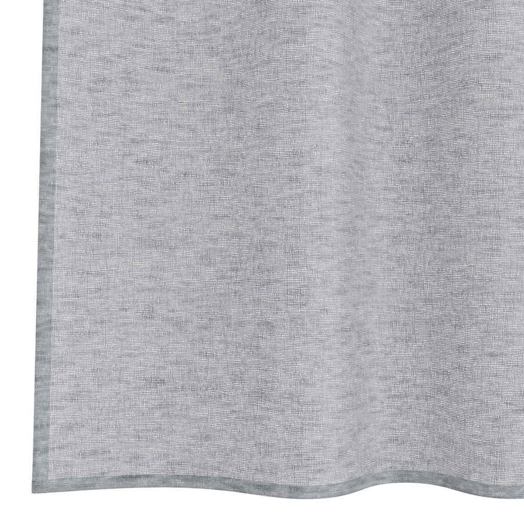 Voile Függöny 2 pcs Sötétszürke 245 x 140 cm Poliészter