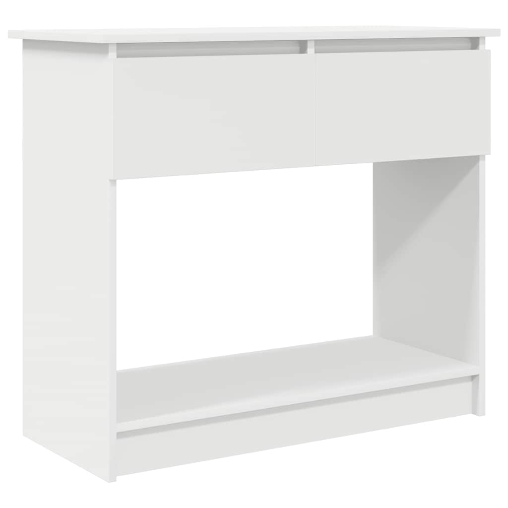 fehér konzolasztal fiókokkal 85,5x38,5x74,5 cm