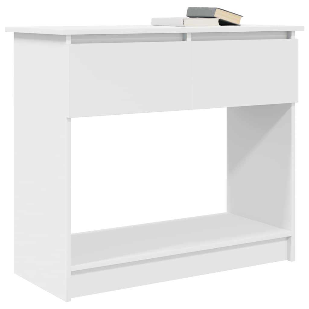 fehér konzolasztal fiókokkal 85,5x38,5x74,5 cm