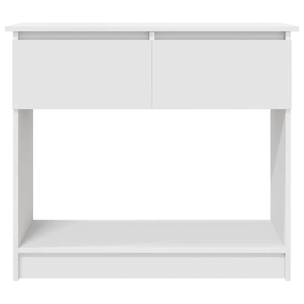 fehér konzolasztal fiókokkal 85,5x38,5x74,5 cm