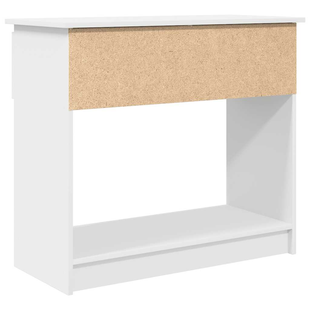 fehér konzolasztal fiókokkal 85,5x38,5x74,5 cm