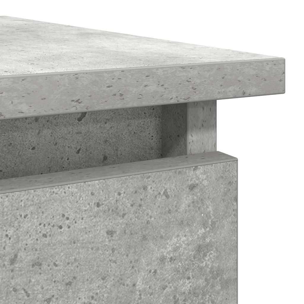 betonszürke konzolasztal fiókokkal 85,5x38,5x74,5 cm