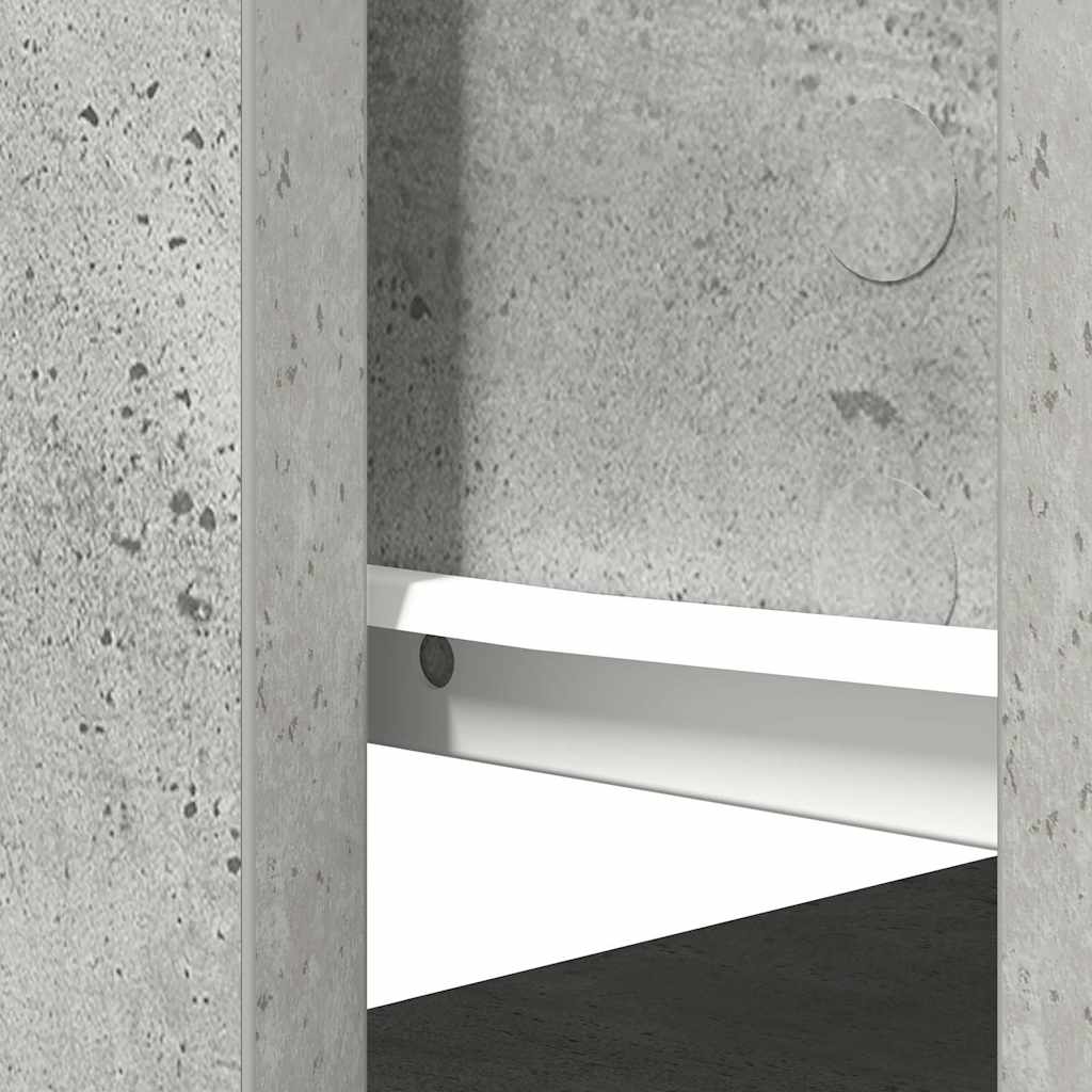 betonszürke konzolasztal fiókokkal 85,5x38,5x74,5 cm