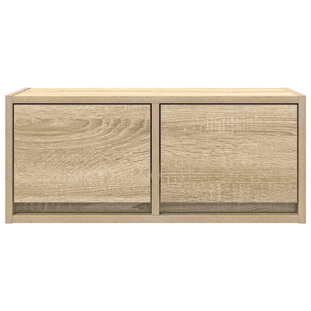 sonoma tölgy színű szerelt fa fali TV-szekrény 60x31x25,5 cm