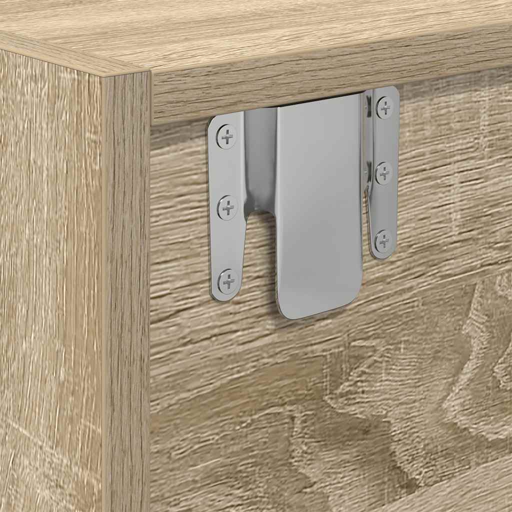 sonoma tölgy színű szerelt fa fali TV-szekrény 60x31x25,5 cm