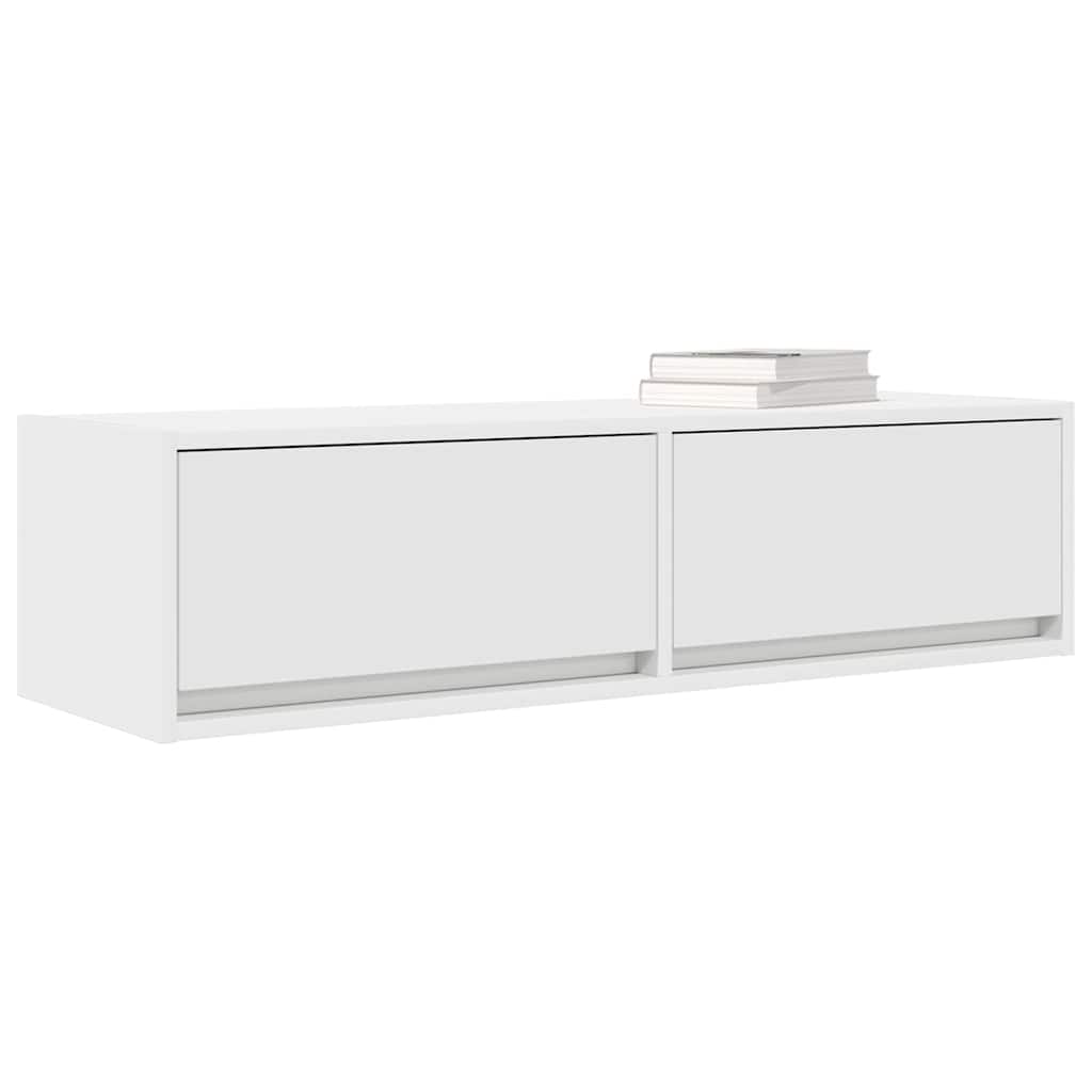 TV szekrény 100 x 31 x 25,5 cm Fehér Szerelt fa