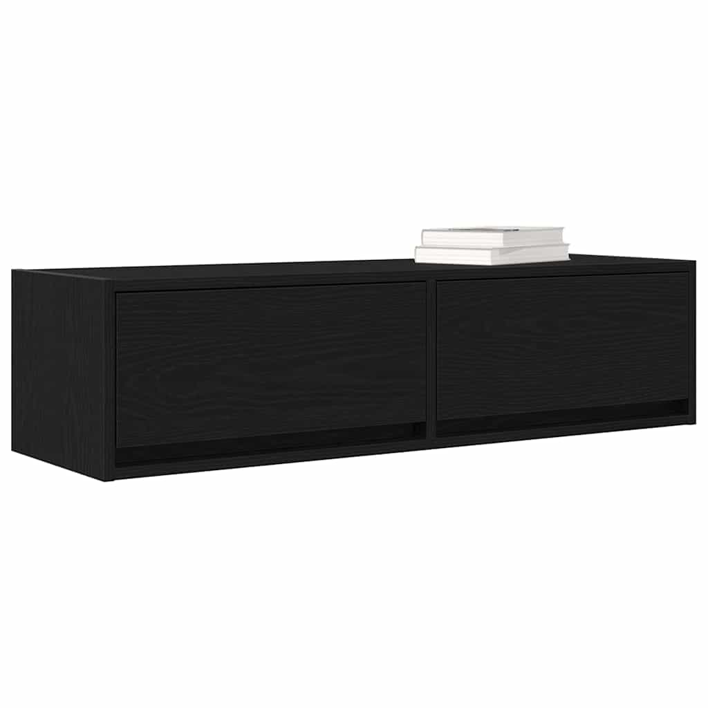 TV szekrény 100 x 31 x 25,5 cm Musta tammi Szerelt fa