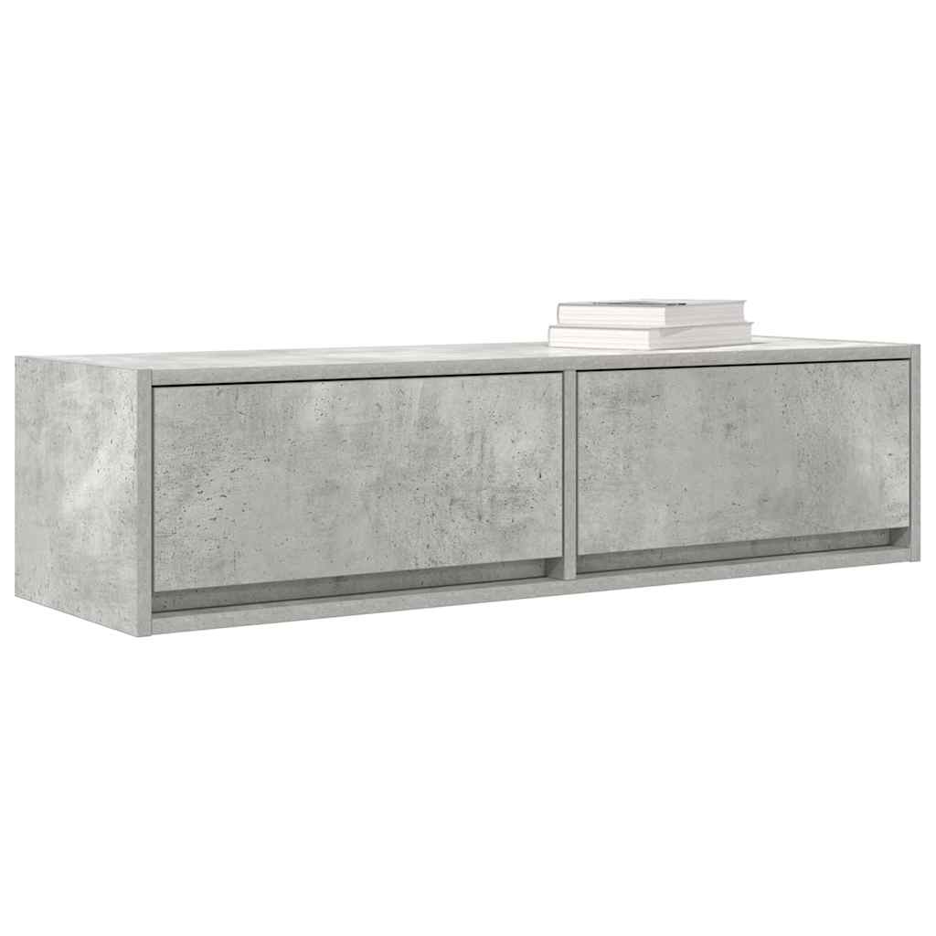 TV szekrény 100 x 31 x 25,5 cm Beton szürke Szerelt fa