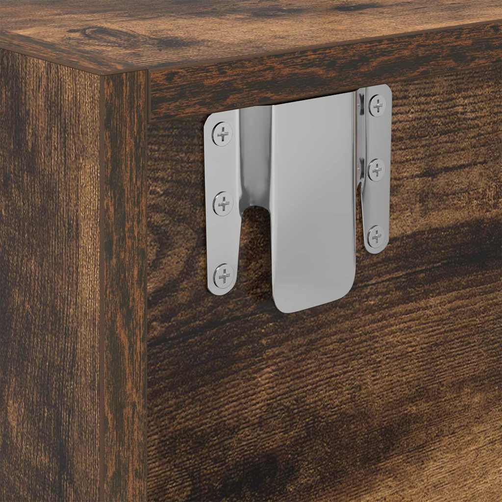 TV szekrény 100 x 31 x 25,5 cm Füstölt tölgy Szerelt fa
