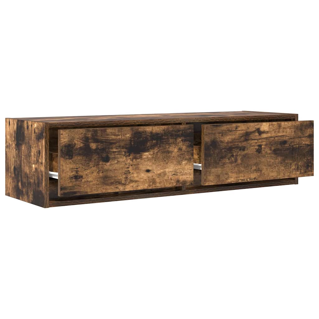 TV szekrény 100 x 31 x 25,5 cm Füstölt tölgy Szerelt fa