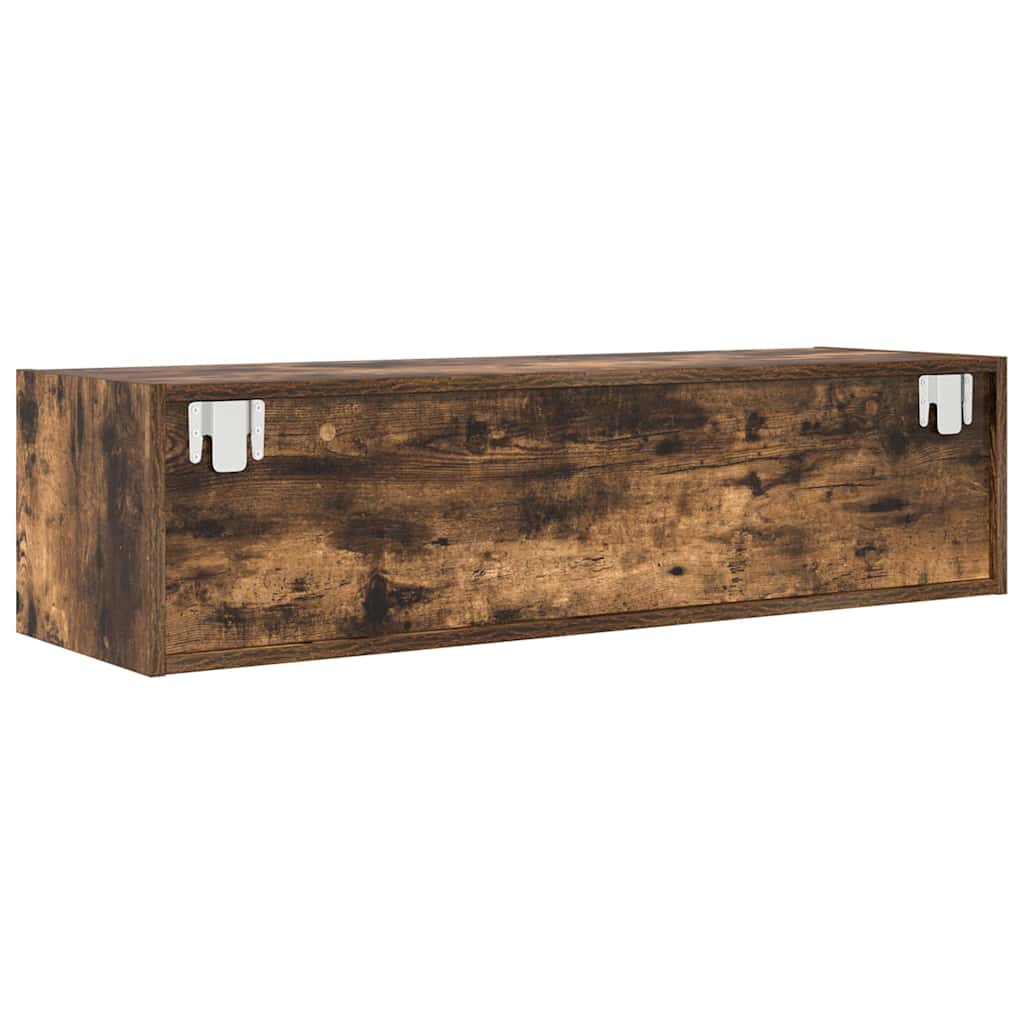 TV szekrény 100 x 31 x 25,5 cm Füstölt tölgy Szerelt fa