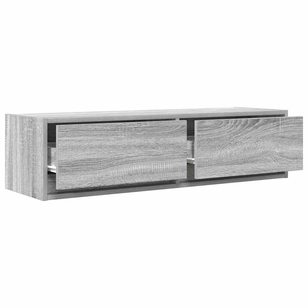 TV szekrény 100 x 31 x 25,5 cm Szürke sonoma Szerelt fa
