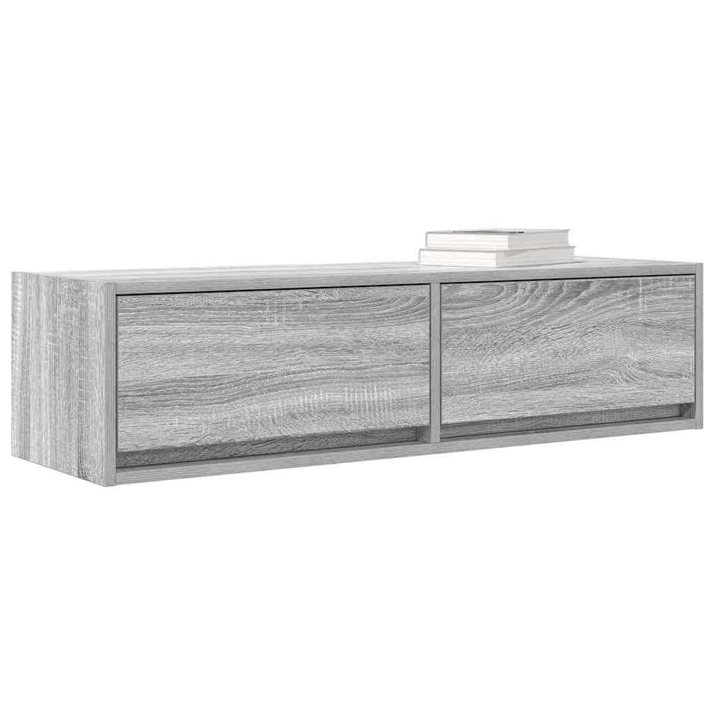 TV szekrény 100 x 31 x 25,5 cm Szürke sonoma Szerelt fa