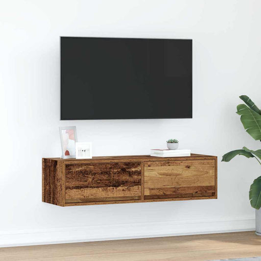 TV szekrény fiókkal Régi fa 100 x 31 x 25,5 cm Faanyag