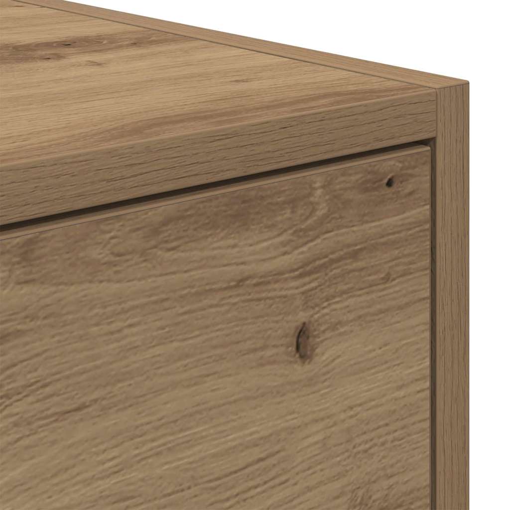 TV szekrény 100 x 31 x 25,5 cm kézműves tölgy Szerelt fa
