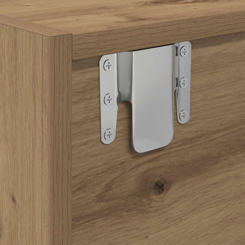 TV szekrény 100 x 31 x 25,5 cm kézműves tölgy Szerelt fa