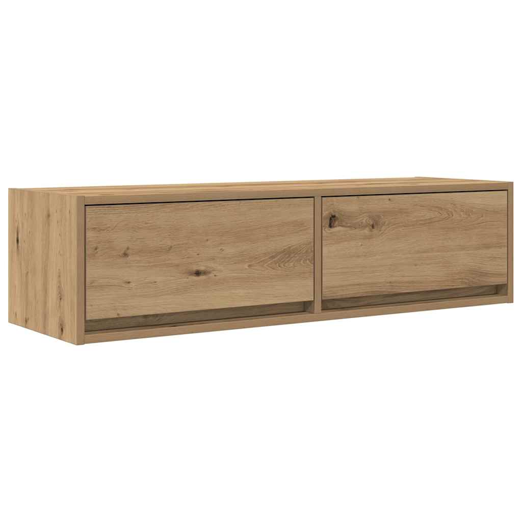 TV szekrény 100 x 31 x 25,5 cm kézműves tölgy Szerelt fa