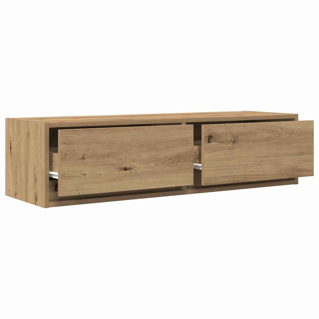 TV szekrény 100 x 31 x 25,5 cm kézműves tölgy Szerelt fa