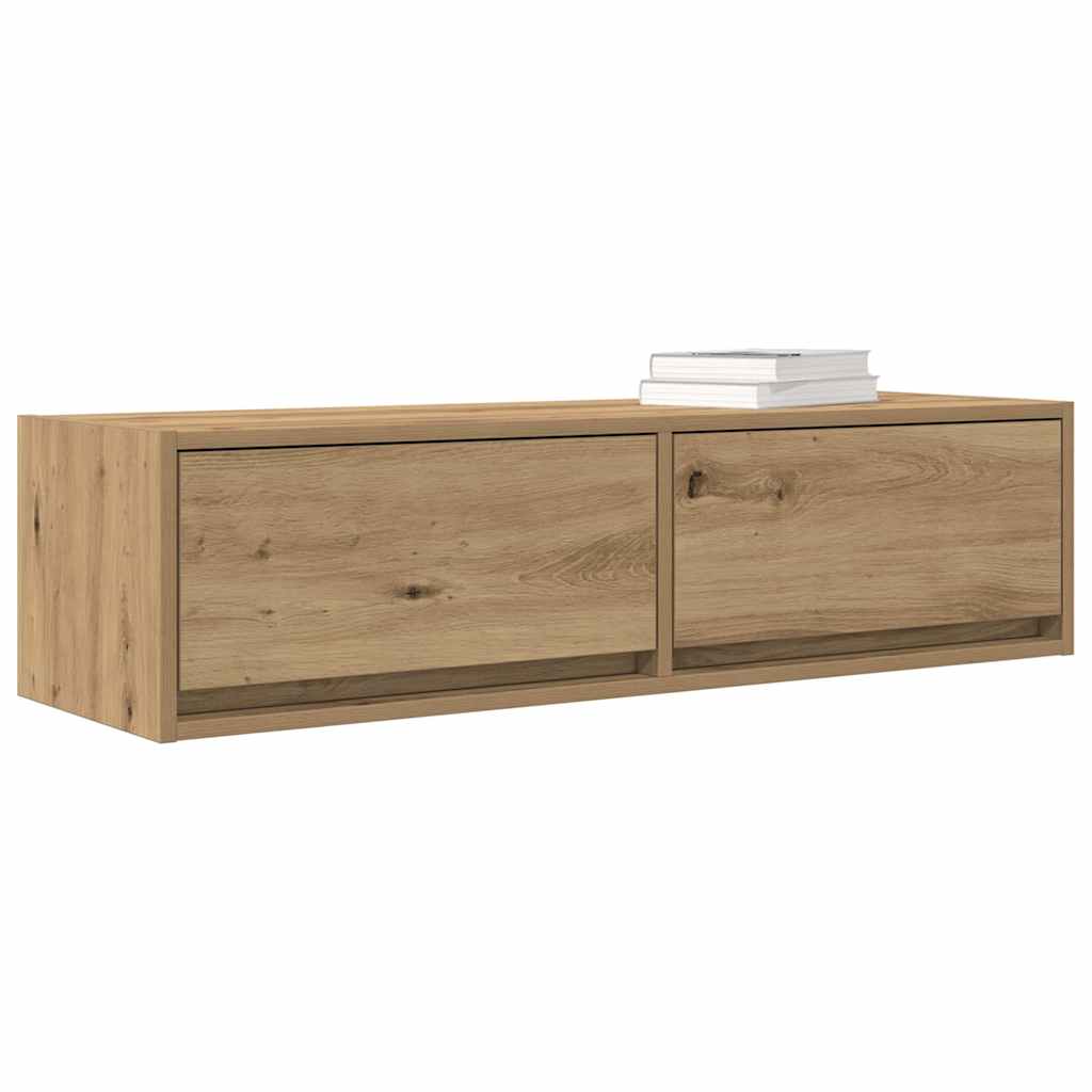 TV szekrény 100 x 31 x 25,5 cm kézműves tölgy Szerelt fa