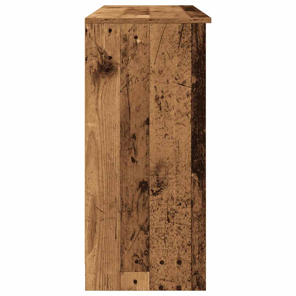 antik fa szerelt fa tálalószekrény fiókos 101x35x76 cm