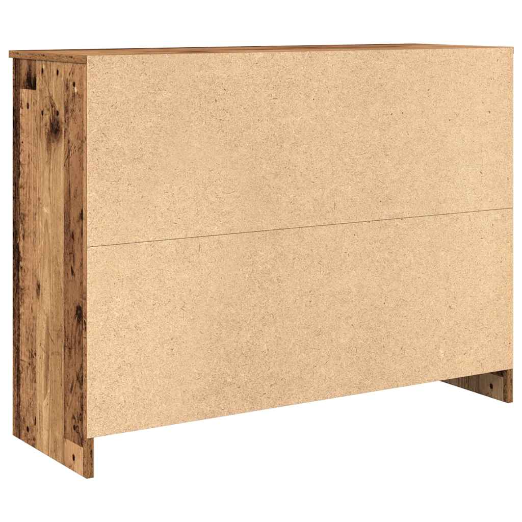 antik fa szerelt fa tálalószekrény fiókos 101x35x76 cm