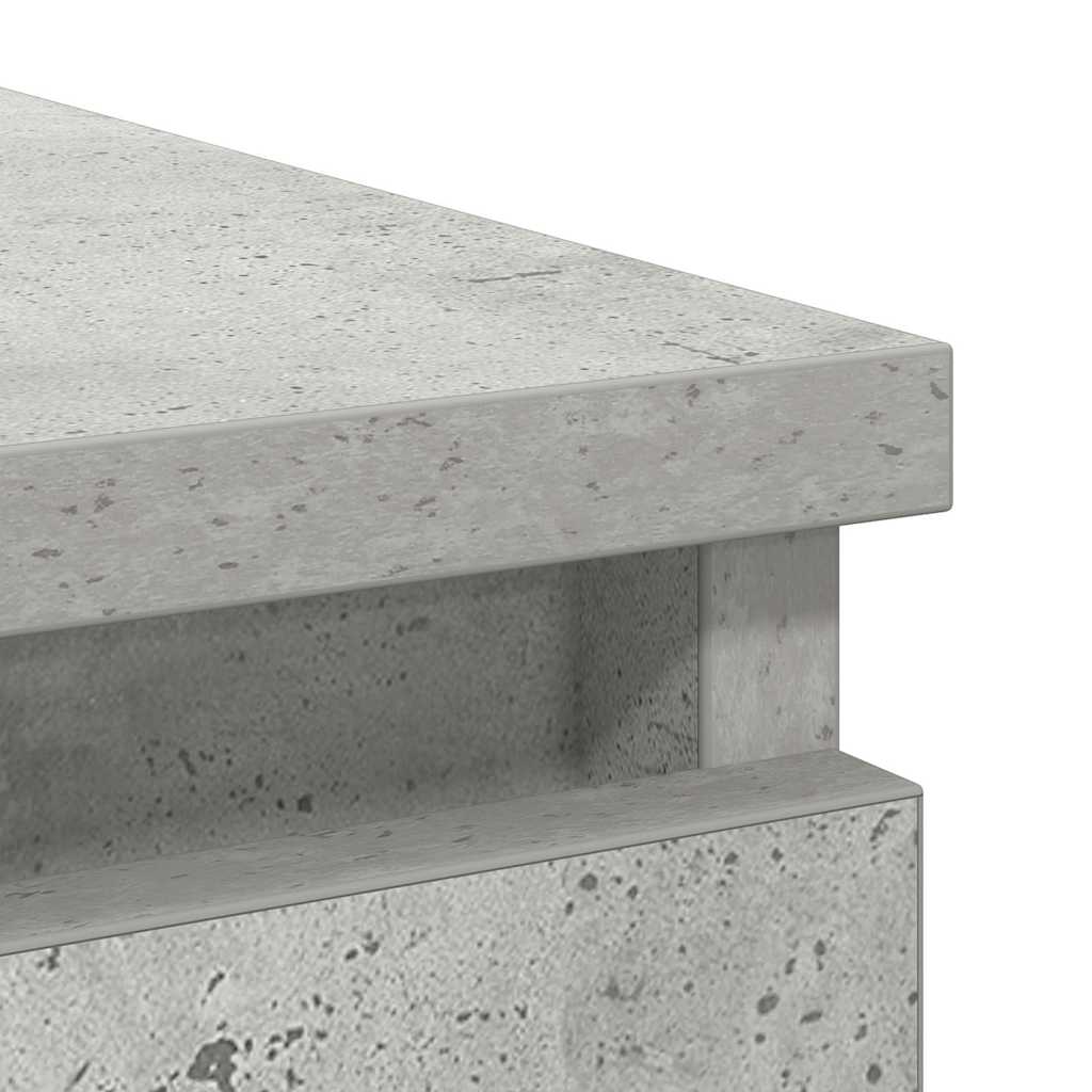 betonszürke szerelt fa tálalószekrény fiókos 71x35x65 cm