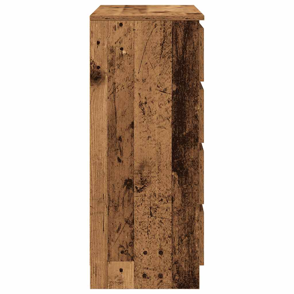 antik fa szerelt fa tálalószekrény fiókos 71x35x84 cm