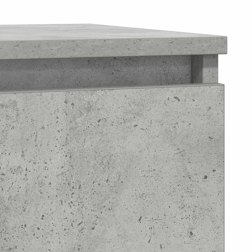 betonszürke szerelt fa tálalószekrény fiókos 71x35x84 cm