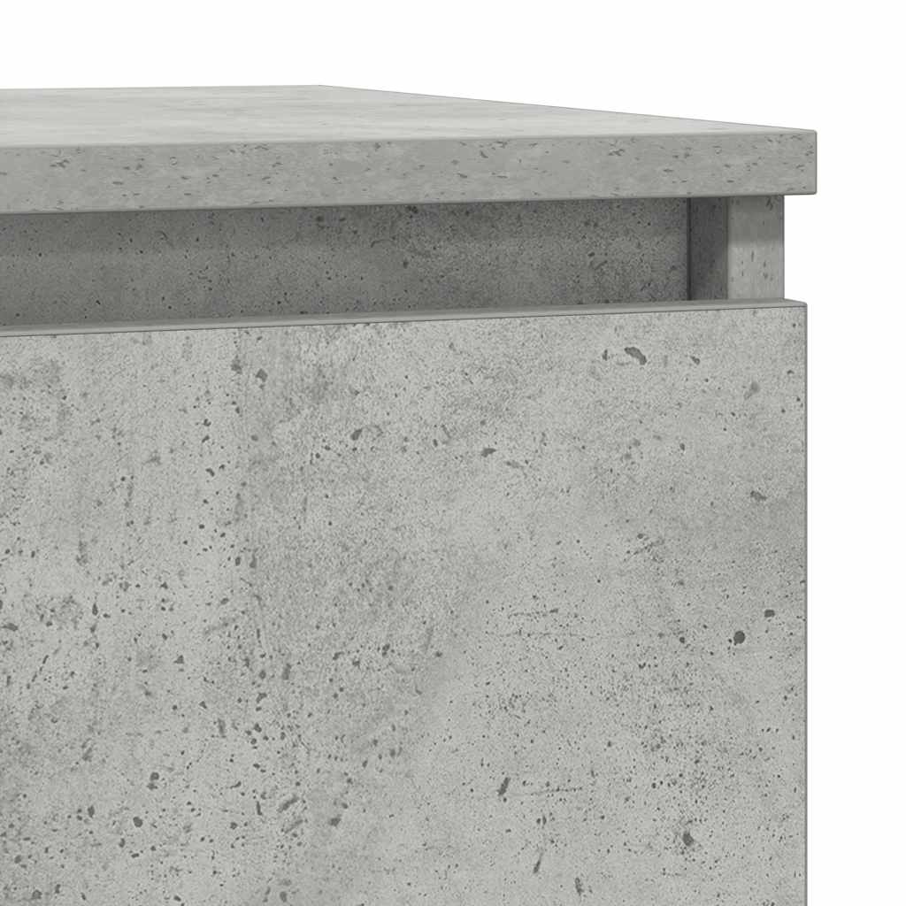betonszürke szerelt fa tálalószekrény fiókos 71x35x65 cm