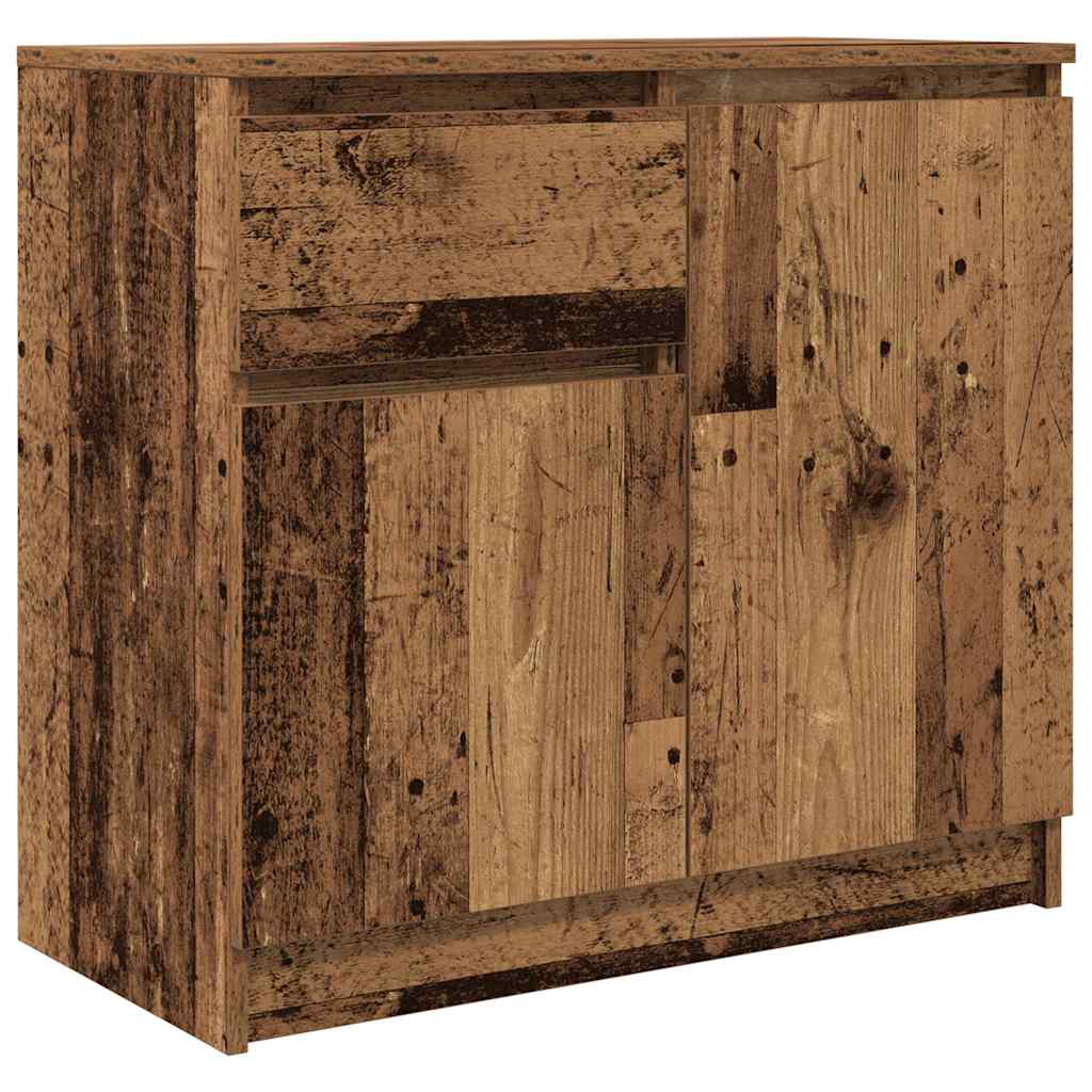 antik fa szerelt fa tálalószekrény fiókos 71x35x65 cm