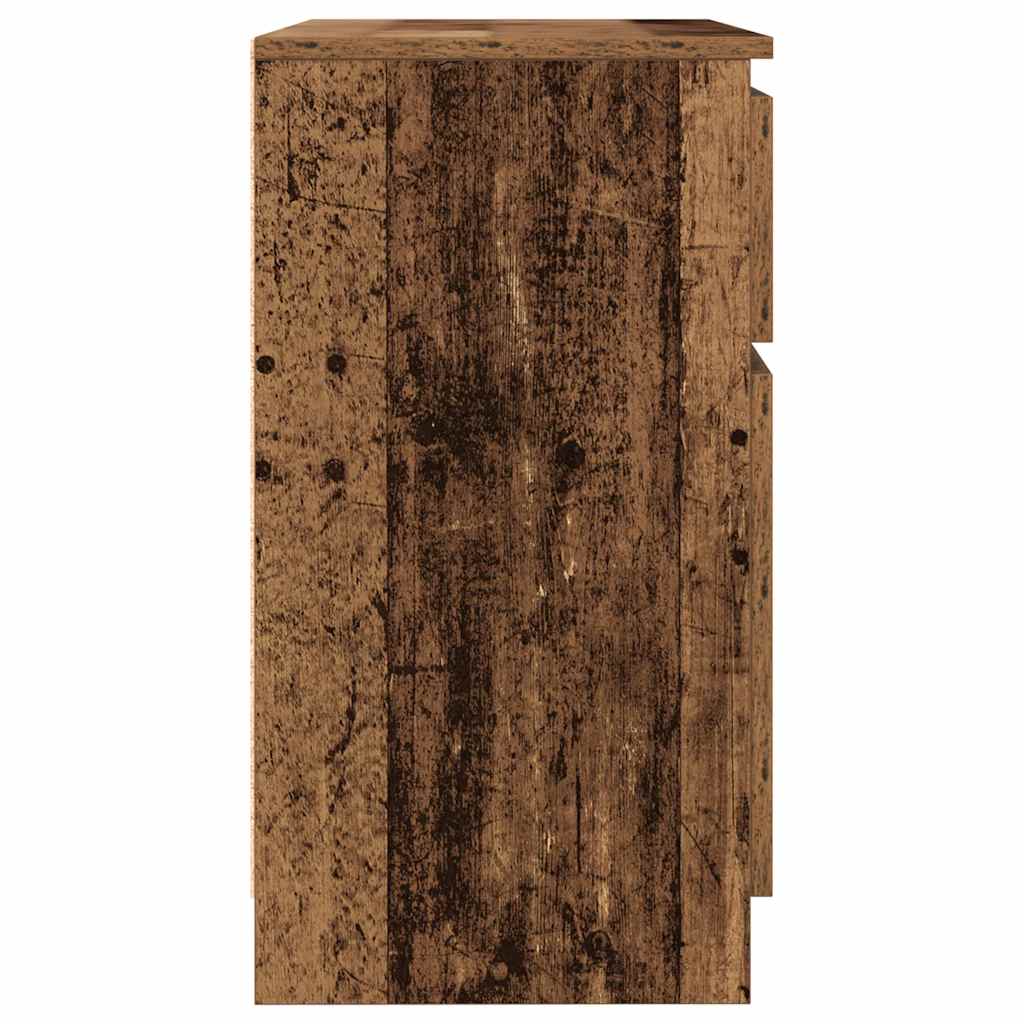 antik fa szerelt fa tálalószekrény fiókos 71x35x65 cm