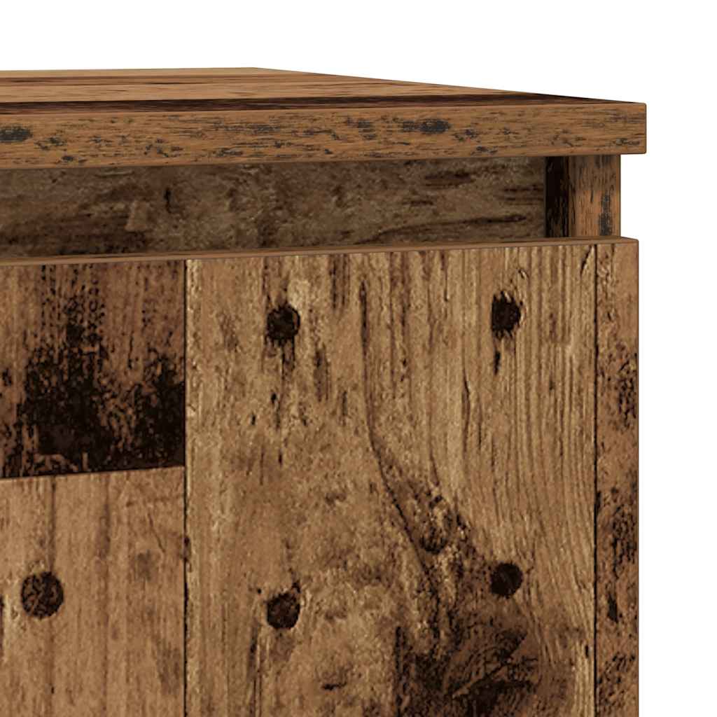 antik fa szerelt fa tálalószekrény fiókos 71x35x65 cm
