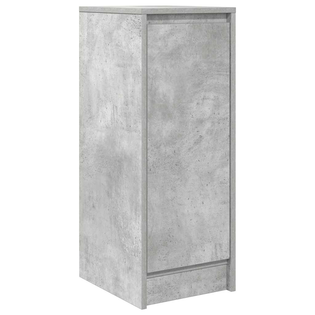 betonszürke szerelt fa tálalószekrény 29,5x34x76 cm