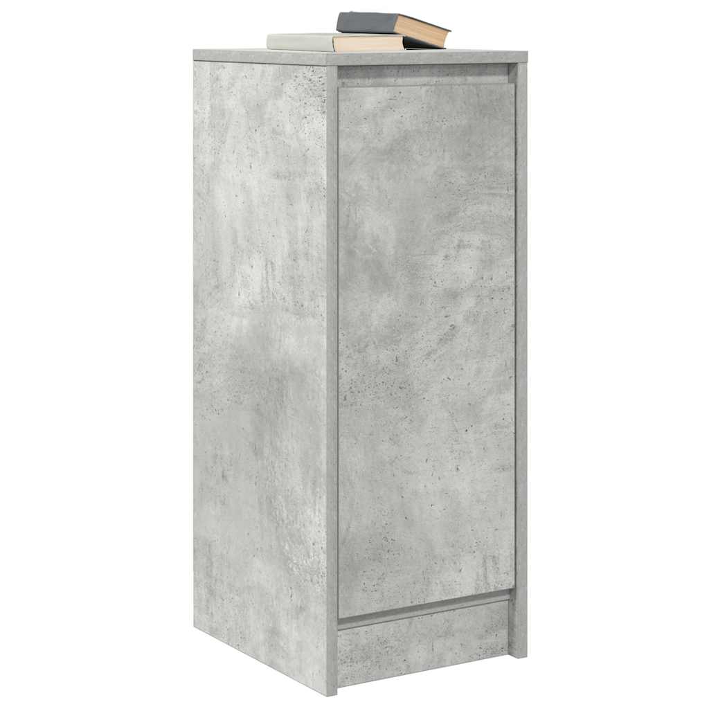 betonszürke szerelt fa tálalószekrény 29,5x34x76 cm