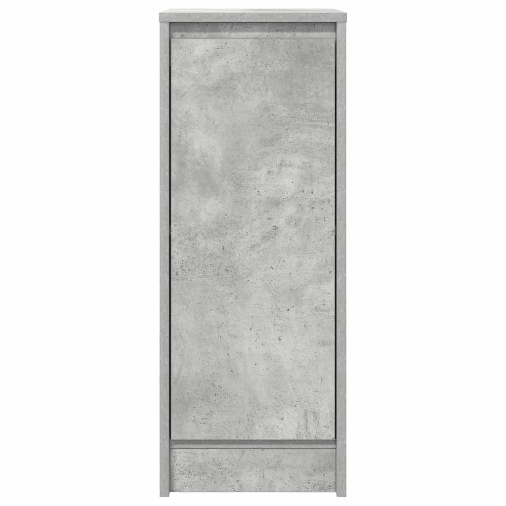 betonszürke szerelt fa tálalószekrény 29,5x34x76 cm