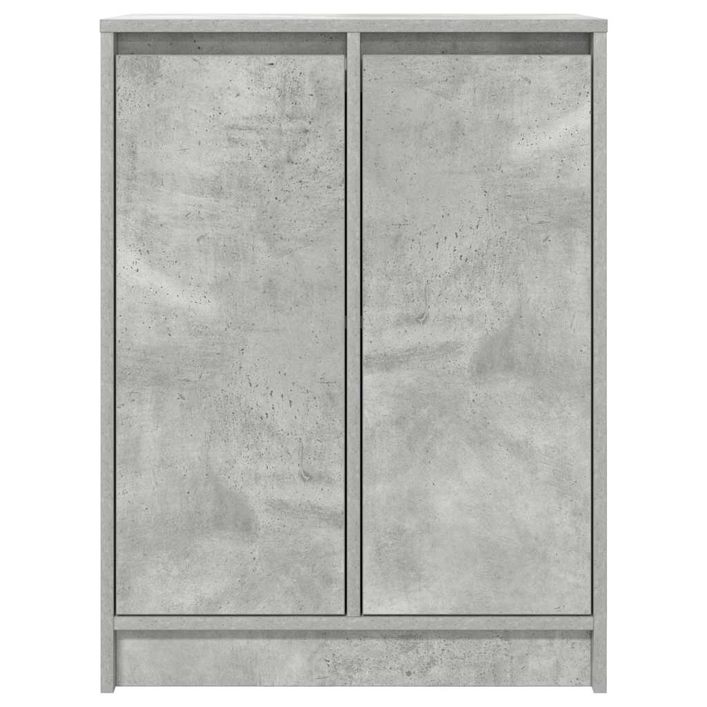 betonszürke szerelt fa tálalószekrény 57x34x76 cm