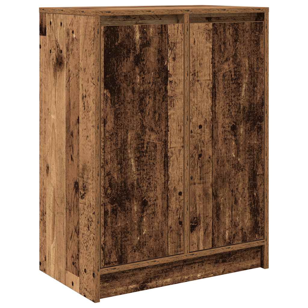antik fa színű szerelt fa tálalószekrény 57x34x76 cm
