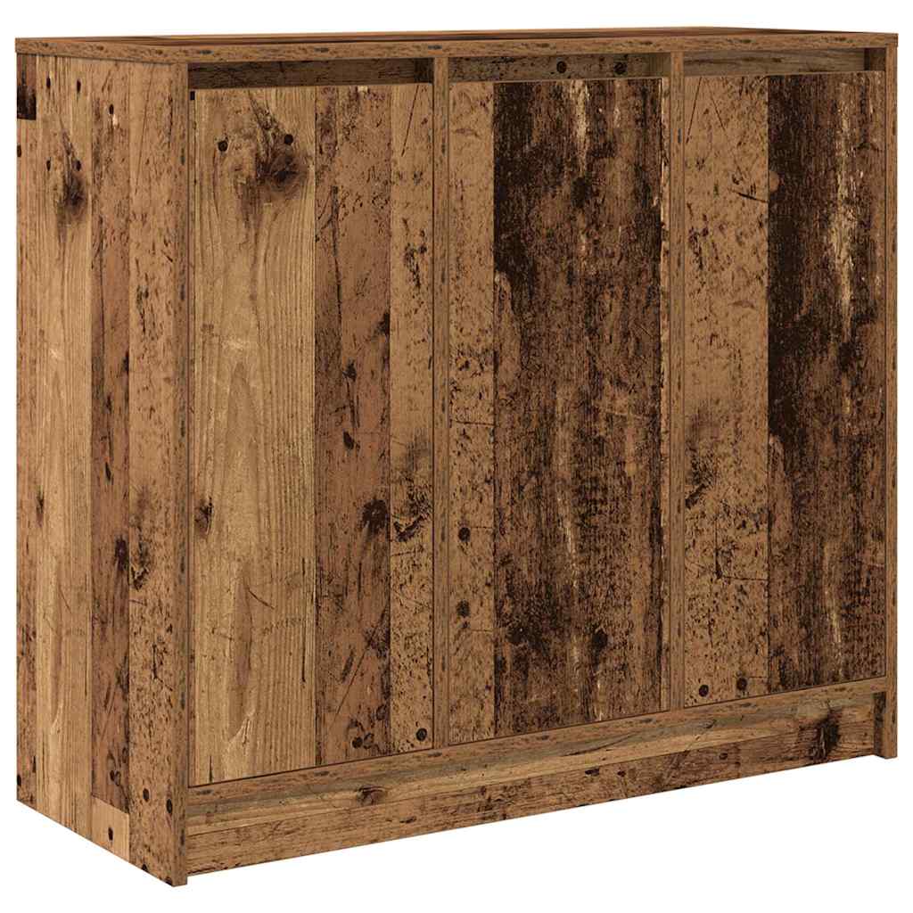 antik fa szerelt fa tálalószekrény 85x34x76 cm
