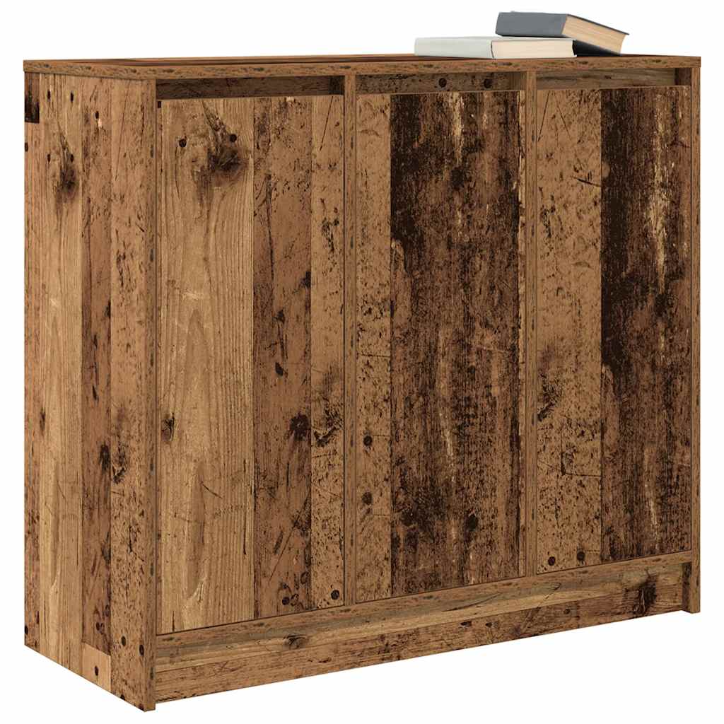 antik fa szerelt fa tálalószekrény 85x34x76 cm