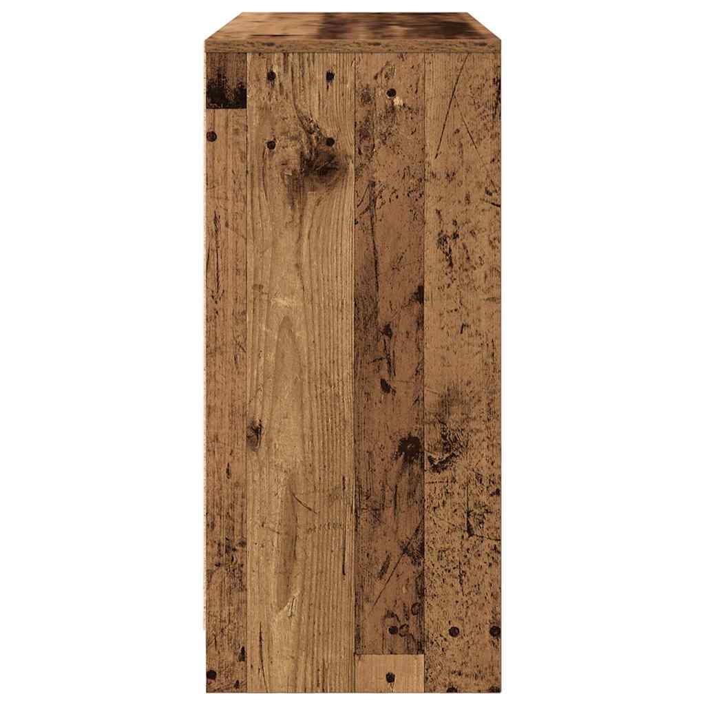 antik fa szerelt fa tálalószekrény 85x34x76 cm