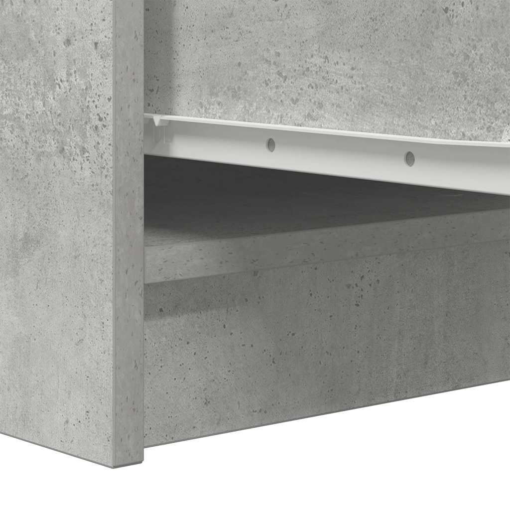 betonszürke szerelt fa tálalószekrény 29,5x34x76 cm