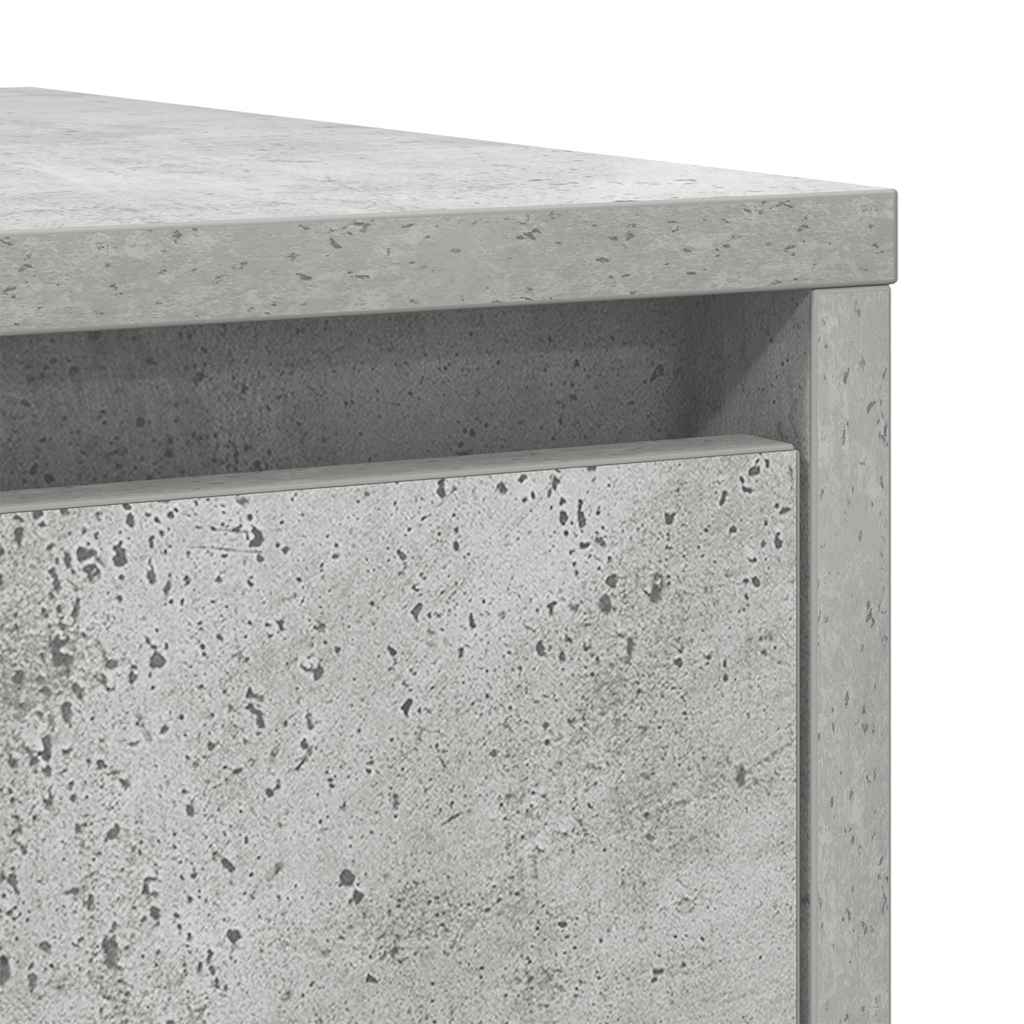 betonszürke szerelt fa tálalószekrény 29,5x34x76 cm