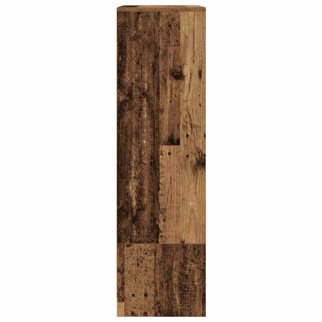antik fa szerelt fa szekrény fiókkal 55,5x34x119,5 cm