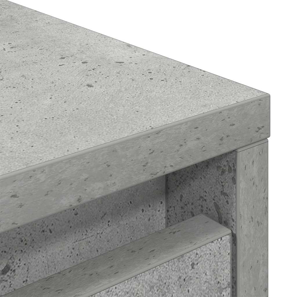 betonszürke szerelt fa magasszekrény 29,5x34x119,5 cm