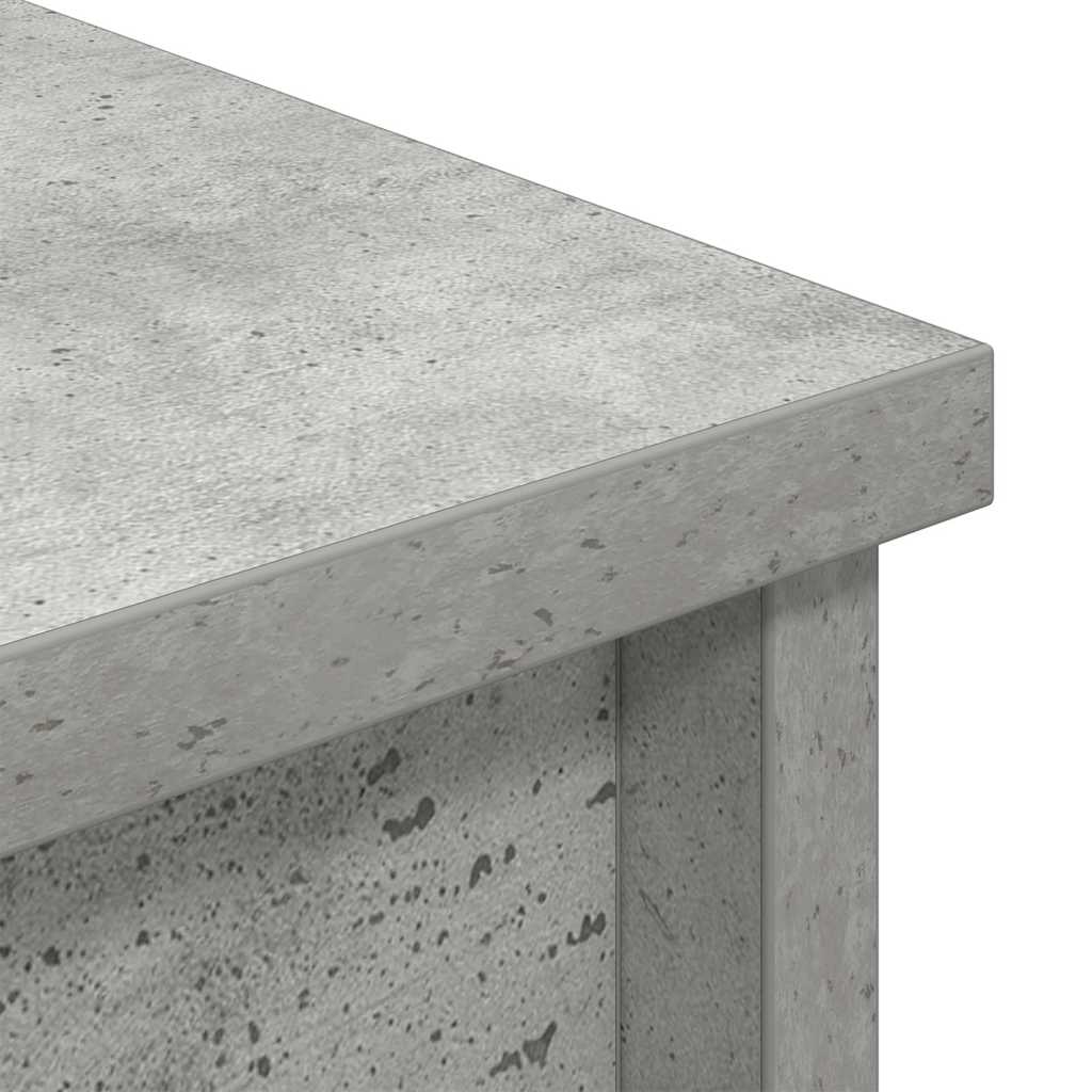 betonszürke szerelt fa magasszekrény 37,5x35x180 cm
