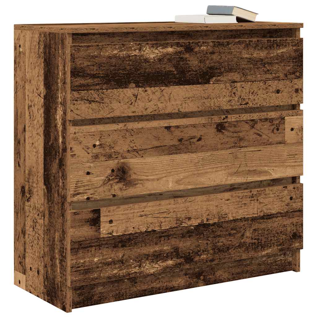 antik fa szerelt fa tálalószekrény 80x35x76 cm