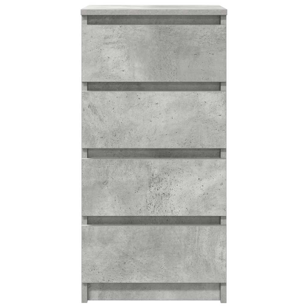 betonszürke szerelt fa tálalószekrény 37,5x35x76 cm